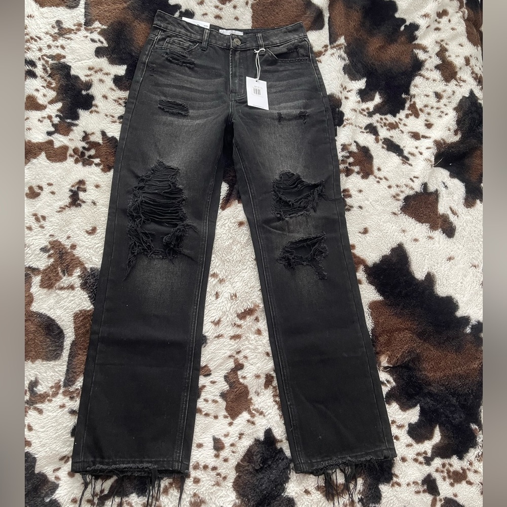 NWT Vervet Distressed 90s Vintage Straight Jeans